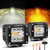 Auxbeam 6 Modes Amber White Series 3-Inch LED Cubes 72W Offroad Pod Lights