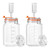 JILLMO 1.5L Wide Mouth Glass Fermentation Jar with Airlock & Weight, 2 Pack