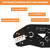 Wire Crimping Tool with Ratchet, Amliber Ratchet Wire Crimper Tool for Open Barrel Terminal Connectors, Electrical Crimping Tool for Deutsch DELPHI AMP Dupont TYCO Terminals, 24-14 AWG
