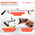 Sammons Preston Reacher, Standard, 26", Grabber Reacher Tool, Lightweight Trash Picker Grabber & Garden Nabber, Handy Aluminum Picker Up Tool & Reaching Claw, Portable Reaching Assist & Dressing Tool