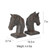 Braxio Horse Bookends Vintage Decor - Set of 2 Antique Rust Finished Horse Head Book Ends for Shelves Desk Office Decor Gifts 5.3 x 3.7 x 7 Inches