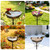 Goodeco Metal Heart Bird Bath - 2.17" Deep, 12.1" Easy-Clean Removable Bowl