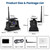Hikity WiFi Magnetic Solar Wireless Backup Camera for Trucks/RV/Trailer