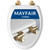 Mayfair Bennett Toilet Seat with Brushed Gold Hinges, Slow Close Wood Seat, Secure Metal Hinges, Easy Install, Made in USA, Elongated, White