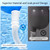 Portable Urinals for Men Spill Proof, OOCOME Upgrade Male Urinal Bottle Spill Proof for Seniors, Bedside Urinal with Soft Funnel & Long Hose, for Hospital Wheelchair Bedridden Car and Travel Use