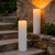 Lumeavetra 4" x 14" Large Waterproof Outdoor Flameless Candles Battery Operated LED Pillar Candles for Indoor Outdoor Lanterns, White, Long Lasting, Set of 2