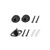 SMARTSTANDARD Sliding Barn Door Hardware Hangers 2pcs (Black) (I Shape Hangers)