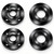 Aienxn 4PCS (2 Sets) 5/8-11 Grinder Nuts Grinder Flange Replacement Parts