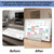 Stand Holder compatible with Skylight Calendar Max 27 Inch Desk, Easy Assembly No Drill Mount, Adjustable Base Display Solution (White)