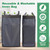 Dual Recycling Bin Kitchen Indoor, 33Gal 125L Lid Removable Inner Bag