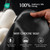 YFONG 100% 22 Momme Mulberry Silk Durags for Men Women, Extra Long Strap Silky Durag, Breathable and Soft Do Rag for 360 Waves, Perfect for Nourishing Your Hair and Fashionable Outfits, Black & White