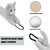Marwood Under Door Draft Stopper Decorative Wind Stopper 36 inch for Door & Window, Weighted Animal Air Draft Stopper Snake Noise Blocker for Bottom of Door with Hanging Loops - Grey Cat