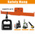 1 Pack Backpack Leaf Blower Hanger with Hose Holder, Heavy-Duty Orange Rack