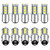 Qoope 1157 LED Bulb White 10PCS 2357 2057 BAY15D 7528 LED Bulbs Replacement