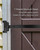 24 Inch Black Heavy Duty Gate Hinges with Mounting Screws