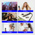 3 in 1 Rotating Hair Dryer Brush,Negative Ionic Professional Brush Blow Dryer with Detachable Brush(2" & 1.5"),3 Heats and 2 Speeds Rotating Hot Air Brush for Curling,Straight,Drying