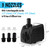 550GPH Submersible Pump 30W - Ultra Quiet Fountain Water Pump, 2000L/hr, 7.2ft High Lift, 3 Nozzles - Submersible Water Pump for Aquarium, Fish Tank, Pond, Hydroponics, Statuary (Compact 550GPH)