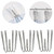 Metal Curtain Hooks Pinch Pleat Header Tape Pins Heavy Duty Deep Prong Hooks(20 Pack)…