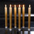 Wondise Flickering Flameless Taper Candles with Remote and Timer