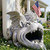 Noegrus Gothic Gargoyle Gutter Splash Guard & Block, 3"x4" Downspout Extension, Diverter, Decorative Rainwater Protector, Unique Garden Accent, Weather-Resistant, Easy Install, Mythical Outdoor Decor