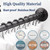 Adjustable Corner Shower Curtain Rod, Stretchable Stainless Steel L Shaped Shower Curtain Rail, Curved Bowed Shower Curtain Pole, Drill Or No Drill, For Bathroo(Size:C 90-130cm X 90-130cm,Color:Black)
