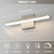 JUSHENG Brushed Nickel Modern LED Vanity Lights for Bathroom Light Fixtures, 16 Inch 16W 5CCT Dimmable Vanity Light Bar Bathroom Lighting, ETL Certificated