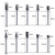 Double Cut Carbide Rotary Burr Set - 10 Pcs 1/8" Shank, 1/4" Head Length Tungsten Steel for Woodworking,Drilling, Metal Carving, Engraving, Polishing