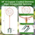 ElectricWise 34" Ornamental Sprinkler, 360° Rotating, Circle Ring