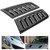 Car Hood Vent, 2Pcs Universal Bonnet Air Vents Engine Intake Louvers Hood Scoop Vent Kit for RS MK2 (Carbon Fiber)