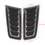 Car Hood Vent, 2Pcs Universal Bonnet Air Vents Engine Intake Louvers Hood Scoop Vent Kit for RS MK2 (Carbon Fiber)
