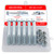 Kingarcher Grade 2 Shear Bolts for Rotary Cutters and Farm Implements, 1/2”-13 x 3-1/2”, with Nylon Lock Nuts, 6-Pack