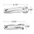 KRISMYA Nail Clippers,EZ Grip Nail Clipper Set,Carbon Steel Fingernail and Toenail Clippers for Seniors Long handle with Metal Case for Women and Man - Set of 2 (Small and Large)