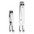 KRISMYA Nail Clippers,EZ Grip Nail Clipper Set,Carbon Steel Fingernail and Toenail Clippers for Seniors Long handle with Metal Case for Women and Man - Set of 2 (Small and Large)