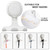 LEVERLOC Razor Holder for Shower 2 Pack, Powerful Suction Cup Hooks, White