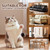 JKLMN Cat Scratch Protector for Leather Couches - Clear Vinyl Couch Protector from Cat Claws, Scratch Deterrent Tape for Sofa Corners, Single-Sided Sticky Couch Protector for Cats (200x11.8)