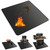 SANLIKE 36" Round Fire Pit Mat, 3-Layer Fireproof Under Grill BBQ Pad
