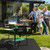 SANLIKE 36" Round Fire Pit Mat, 3-Layer Fireproof Under Grill BBQ Pad