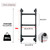 3 Steps Basement Window Well Egress Exit Ladder，Wall/Floor-Mounted Ladders for Home, Metal Step Ladder for RV Attic Bunk Bed, Loft Steps for Dorm Beds,355LBS Load Capacity(Black, 3 Steps)