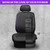 CAR PASS Piping PU Leather Car Seat Cover,Inside Zipper Design and Reserved Opening Holes Airbag Compatible,Universal FIT for Car, SUVs,Van,Trucks,Full Set, Black & Purple