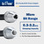 LABEAR Keyless Mini Drill Chuck Adapter, 1/4" Hex Shank, 0.3-3.2mm