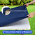 Wolkemer Waterproof Square Fitted Tablecloth 34x34 Inches, Navy Blue