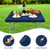 Wolkemer Waterproof Square Fitted Tablecloth 34x34 Inches, Navy Blue