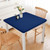 Wolkemer Waterproof Square Fitted Tablecloth 34x34 Inches, Navy Blue