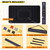 Pohxev Rubber Puzzle Mat Roll Up，Jigsaw Saver Pad Matt Rollup 46" x 26" Up to 1500 1000 500 Pieces, Upgraded Travel Storage Bag with 6 Sorting Trays Portable Keeper with Non-Slip Bottom.