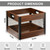 X-cosrack Vinyl Record Storage Crate, Wooden LP Record Organizer, Holds 60–80 Records Each, 2 Packs Classic Cube Storage for Albums