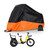MAXFOOT Adult Tricycle Cover, Electric Bike Waterproof Dust Cover Outdoor for 2 Bikes, 210D, Orange