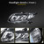 KILOAUTO Headlights Assembly fit 2012-2015 For Honda Civic Black Housing