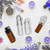 Bezavea Small Storage Bottle Set - 4 Piece Snuff Container With Spoon & Funnel, Portable Pocket Bullet Vial, Leak-Proof and Waterproof for Storing Spices