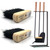 Fireside Companion Brush Head Replacement Hearth Fire Brush Head Oblong Wooden Stock - Pack of 2