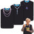 WenYa 3 Pack Adult Bibs for Eating, Waterproof and Reusable Adult Bib with Crumb Catcher, Clothing Protectors for Adult, Elderly and Disabled